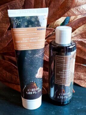 Korres Luxurious Collection of Vanilla Caramel Body Cleanser & Body Butter NEW!!